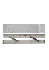 Resim Paralel Cetvel. 40cm. Tekne Navigasyon. Denizcilik Lise Gemici Cetveli 