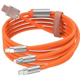 Resim Hnrlıshp Çoklu Şarj Kablosu Usb Type-c İos Uyumlu 120w Hızlı Şarj Kablosu 