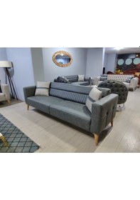 Resim Mimoza Koltuk Takımı 3+1 Nubuk 