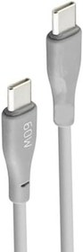 Resim Zipax Galaxy M11 İle Uyumlu M12 M13 M14 M20 M21 Şarj Kablosu Type C 60W Hızlı Sz Cl120 Gri 