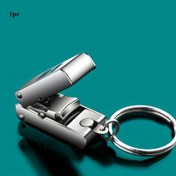 Resim 1 adet Taşınabilir Paslanmaz Çelik Tırnak Makası Anahtarlık - 3.3 cm, Dahili Dosya, Katlanabilir Tasarım | Yıkanabilir | Taşınması Kolay, Tırnak Bakımı Temel Gereksinimleri|Kompakt Tırnak Makası|Dayanıklı Yapı, Tırnak Makası 