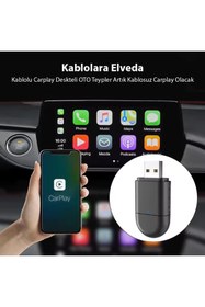 Resim Powermaster PM-27447 Kablosuz Carplay - Android Auto Çevirici Dönüştürücü Adaptör İki Girişli USB - 