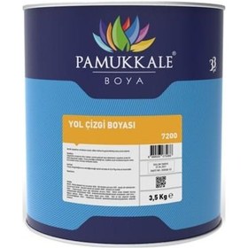 Resim Pamukkale Yol Çizgi Boyası Sentetik 3.5 Kg Sarı 
