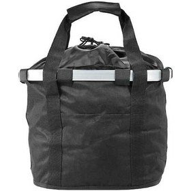 Resim Novahub Bisiklet Ön Tuval Sepeti - Evcil Hayvan Taşıyıcı - Dayanıklı Alüminyum Çerçeve - Siyah Siyah 