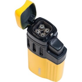 Resim Cohiba 4 Torch Pürmüz Delicili Sarı Siyah Metal Puro Çakmağı 