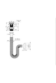 Resim iz yapı dekorasyon Felix Pop Up Sifon Paslanmaz Başlıklı , Körüklü Gider Borusu 220039 