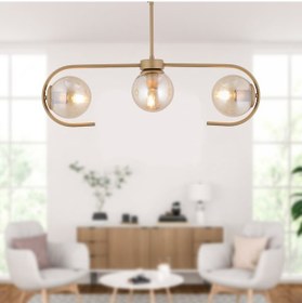 Resim Diaspor 3'Lü Eskitme Modern Sarkıt Genç Odası Yatak Odası Retro Salon Avize 