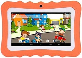 Resim Cankypu 7 İçinç Ekranlı Çift Kameralı Android Çekirdekli WiFi Erken Eğitici Öğrenme Makinesi Küçük Çocuklar İçin 