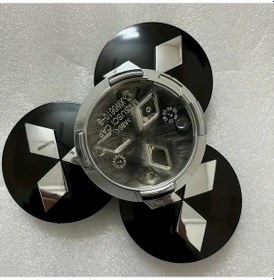 Resim Dashanshop Mitsubishi Pajero V73 60mm Siyah Sert Plastik Jant Kapağı Toz Ve Su Geçirmez 