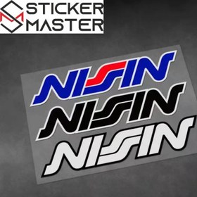 Resim Nissin Uyumlu Kaliper Sticker | 2'li Set - Siyah 12 Cm 2 Adet 