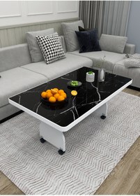 Resim İnci Tekerlekli Orta Sehpa 