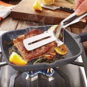 Resim 1 adet Balık Kızartma Kürek Klipsi, Flip Balık Spatula, Kızarmış Balık Artefakt, Yapışmaz Klips, Biftek Klipsi, Ev Mutfak Kızartma Küreği, Mutfak Eşyaları 