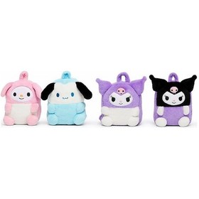 Resim Mbb E-ticaret Peluş Kuromi My Melody Ve Cinnamoroll Sırt Çantası Alk3008 Çok Renkli 