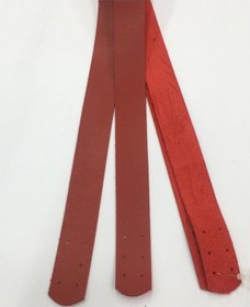 Resim Dikmeli Spor Sap / Çanta Sapı / Deri Dikmeli Sap 70 Cm Kırmızı Kırmızı 
