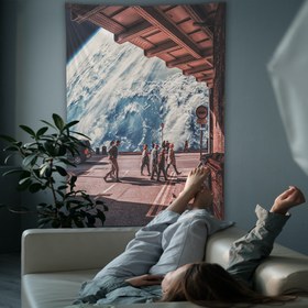 Resim Flow Of Life Duvar Örtüsü - 100 cm x 135 cm 