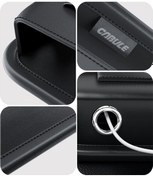 Resim Besthome1 Arac İçi Deri Çok Böl. Depolama Çantası Şarj Delikli, Kolay Montaj, Siyah 