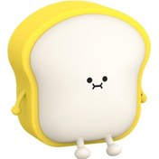 Resim Metabagua Hannah Peach Pat Gece Lambası Şarj Edilebilir Eklenti Uyku Tostu Parlayan Çocuk Yaratıcı Başucu Gece Lambası Kg2wqg Mor - Sarı 