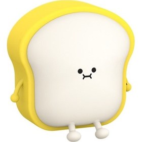 Resim Metabagua Hannah Peach Pat Gece Lambası Şarj Edilebilir Eklenti Uyku Tostu Parlayan Çocuk Yaratıcı Başucu Gece Lambası Kg2wqg Mor - Sarı 