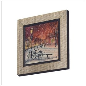 Resim Hollanda Bisklet Görseli Baskılı Mdf Magnet 7x7 157 