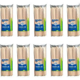 Resim Dolphin Bambu Ahşap Adana Çöp Şiş - 24 Cm. - 100'lü 10 Paket 