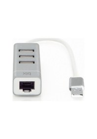 Resim Bix BX03HB USB to Ethernet Dönüştürücü 3 Portlu USB 2.0 Çoklayıcı Adaptör 