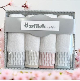 Resim Özdilek Plaid Moderna 4'lü Kutulu El-yüz Havlusu 50x90 Beyaz 