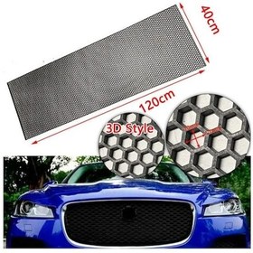 Resim Bal Peteği Dizayn 3d Style Abs Plastik Panjur Teli 120x40 Cm Siyah 