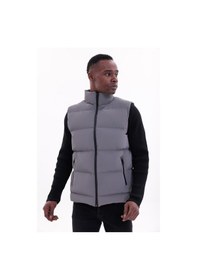 Resim Freemen Erkek Nova Kumaş Şişme Yelek Dolgulu Fermuarlı Cepli Su Ve Rüzgar Geçirmez-382 Antrasit 