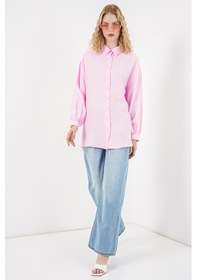 Resim Bigdart Kadın Dokulu Oversize Tunik 5989 - Pembe 