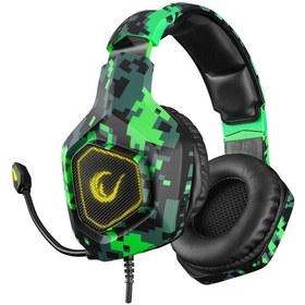 Resim Rampage RM-K8 Crafting 7.1 Surround Rainbow Ledli Kulak Üstü Oyuncu Kulaklığı 