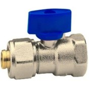 Resim Eca 1/2" Mini Küresel Valf 16*2mm Pex Mavi 