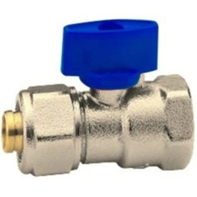 Resim Eca 1/2" Mini Küresel Valf 16*2mm Pex Mavi 