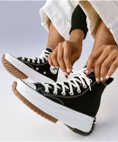 Resim Converse Run Star Hike Recycled Platform Günlük Spor Ayakkabı Siyah 