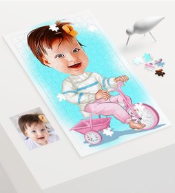 Resim Kişiye Özel Bebek Karikatür 240 Parça A3 Puzzle - 4 