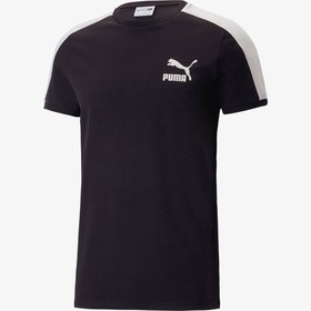 Resim Puma T7 Iconic Erkek Siyah T-Shirt 