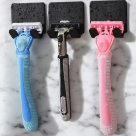 Resim Nomothetic 10'lu Paket Permatik Tutucu - Banyo Düzenleyici - Jilet Tutucu Aparat - Çok Amaçlı Banyo Askısı. 