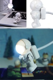 Resim Munico Astranot Gece Lambası Usbli Tatlı Notebook Kitap Okuma Esnek Spiral Hortumlu Lamba Işıklı 