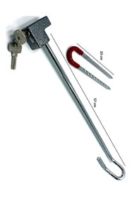 Resim TOPTANFONİ Yuma Direksiyon Güvenlik Kilidi Fiam Anahtarlı 