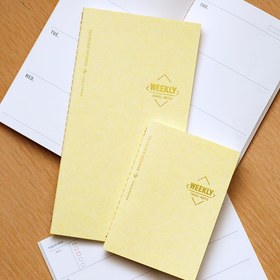 Resim ANNIKEEY Seyahatçının Haftalık Planlayıcısı İç Sayfa - Dekoratif Günlük Aksesuarı, Standart & Pasaport Boyutları Mevcut 