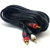 Resim Swat Fkt98 2Rca 3 5Mm 3 Metre Stereo Kablo Gold 