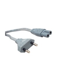 Resim Ac Power Güç Kablosu Gri Tv-radyo-notebook Adaptör Için Teyip Fiş 