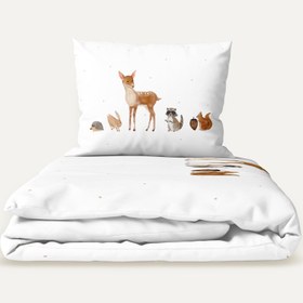 Resim Forest Amigos %100 Organik Pamuk Bebek Nevresim Takımı 