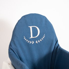 Resim Harf Nakışlı Mama Sandalyesi Minderi Jean 