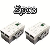 Resim İki Parça Ana Yapı, ABS Malzemesinden Yapılmıştır, MOC Yapı Blokları Oyuncak, Robotlar ve Uçaklar İçin İdeal, Sensörlerle Uyumlu. 