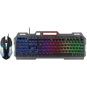Resim Moly T-wolf Tf600 Kablolu Klavye Mouse Seti - Mekanik His, Renkli Işık Efekti, 104 Tuş, 2400 Dpı - Oyun Ofis Kullanımı Diğer 