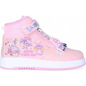 Resim Prokids 4444 Pudra Cırtlı Boğazlı Kız Çocuk Spor Ayakkabı PUDRA SİMLİ 