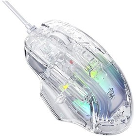Resim AULA S80 7200DPI 7 Tuşlu RGB Şeffaf Optik Oyuncu Mouse 