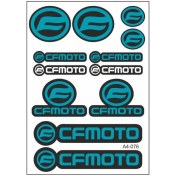 Resim SEVEN KARDEŞLER A4 Sticker Cf Moto 076 Tek Paket Çoklu 