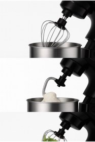 Resim ATLT ATLANTİS 1500W 6 LİTRE 3 APARAT HAMUR YOĞURMA MAKİNESİ PASLANMAZ ÇELİK STAND MIXER ALMAN KALİTESİ HM-8088 