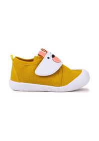Resim Kiko Kids Winni Cırtlı Erkek Bebek İlk Adım Panduf Ayakkabı Sarı 